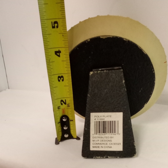 Vintage Ballerina Girl 3D Plaque Thick resin poly plate #19994,  5" - Picture 3 of 4